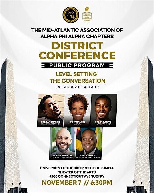 M.A.A.C District Conference Public Program