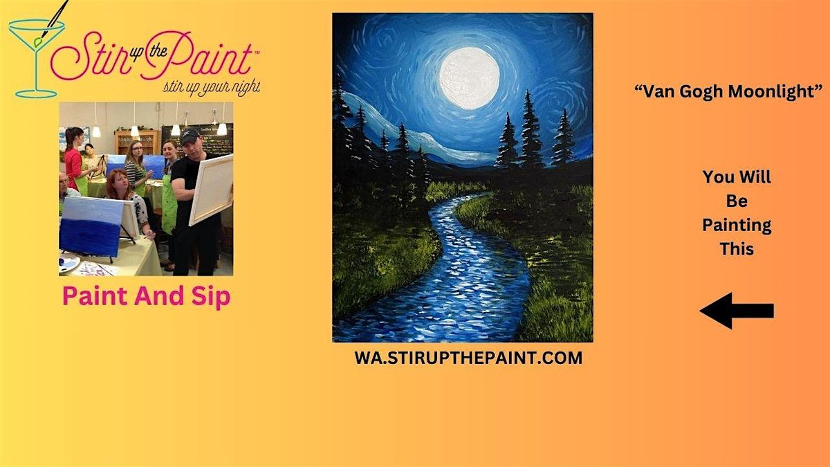 Seattle Paint and Sip, Paint Party, Paint Night  With Stir Up The Paint