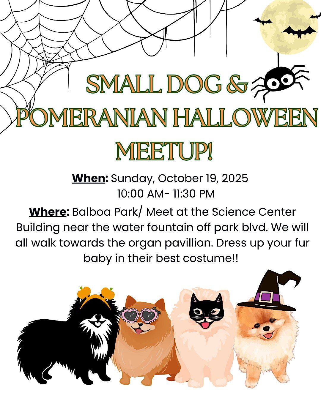 Halloween Small Dog and Pomeranian Meetup