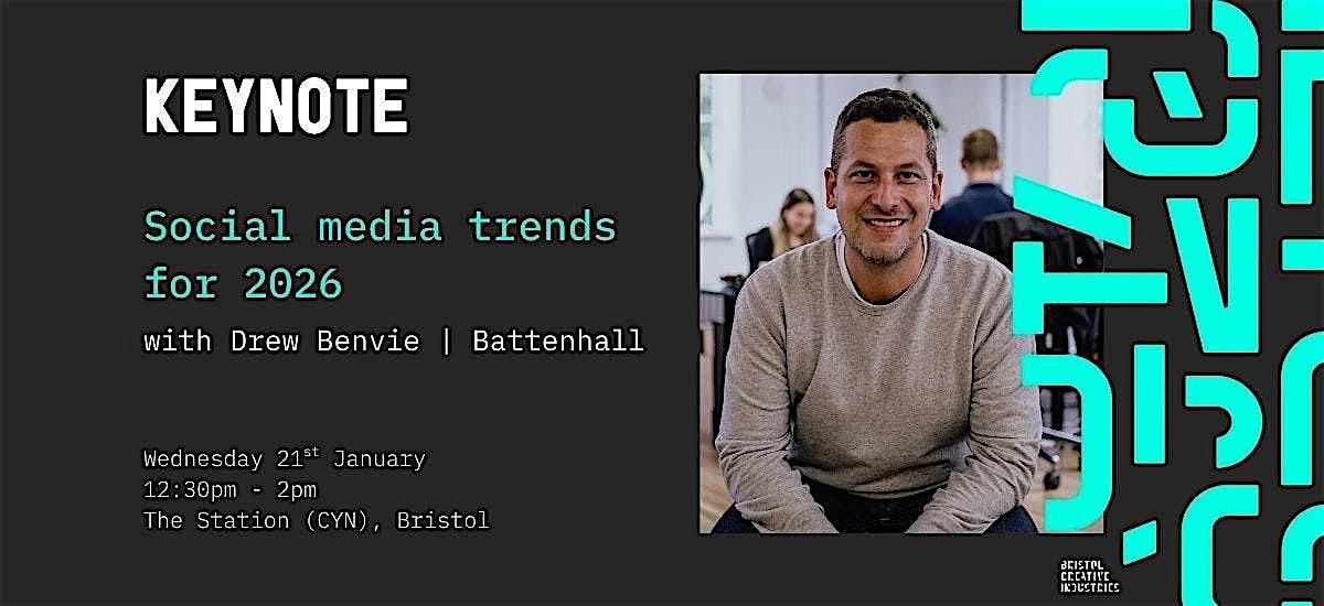 Social media trends for 2026: a keynote with Drew Benvie