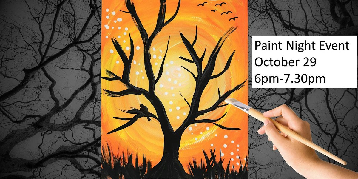 Moonlight Whispers Spooky Halloween Paint Night Event