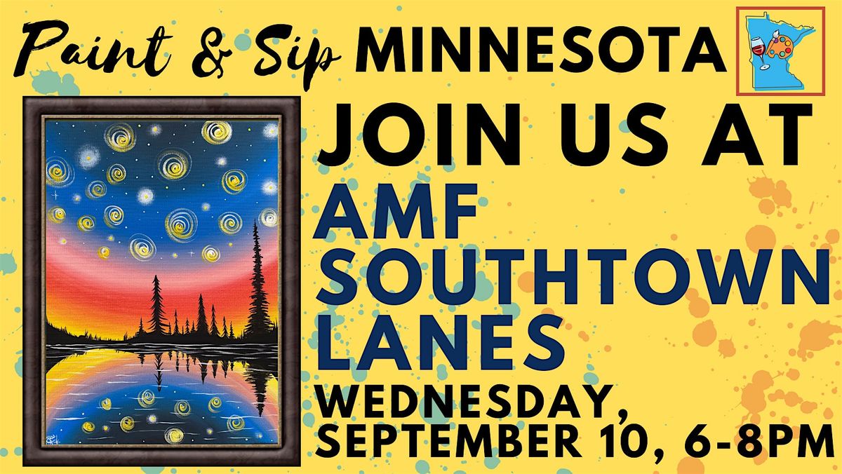 September 10 Paint & Sip at AMF Southtown Lanes