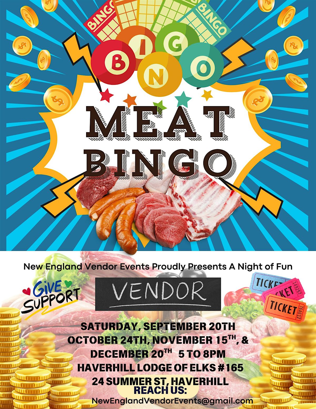 Haverhill Meat Raffle Bingo to benefit Rosie's Kids