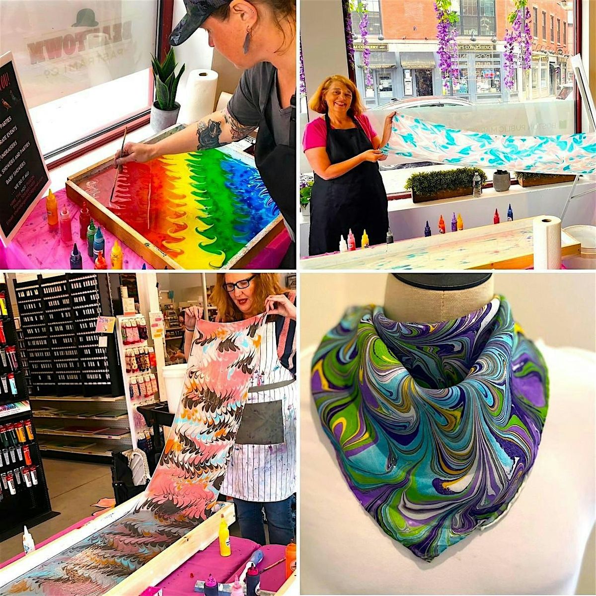Silk Marbling at Uva Wine Bar!