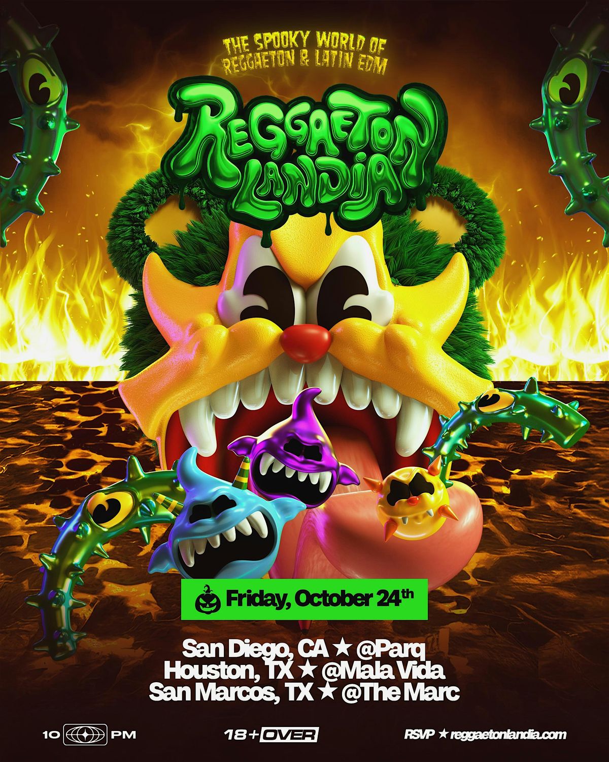 Reggaetonlandia Halloween Takeover Fresno (21+)