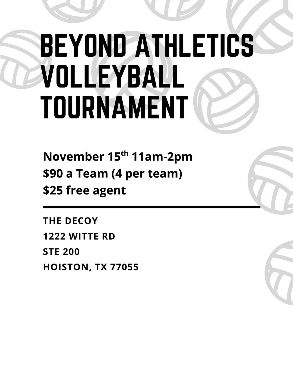 Beyond Athletics Volleyball Tournamnet
