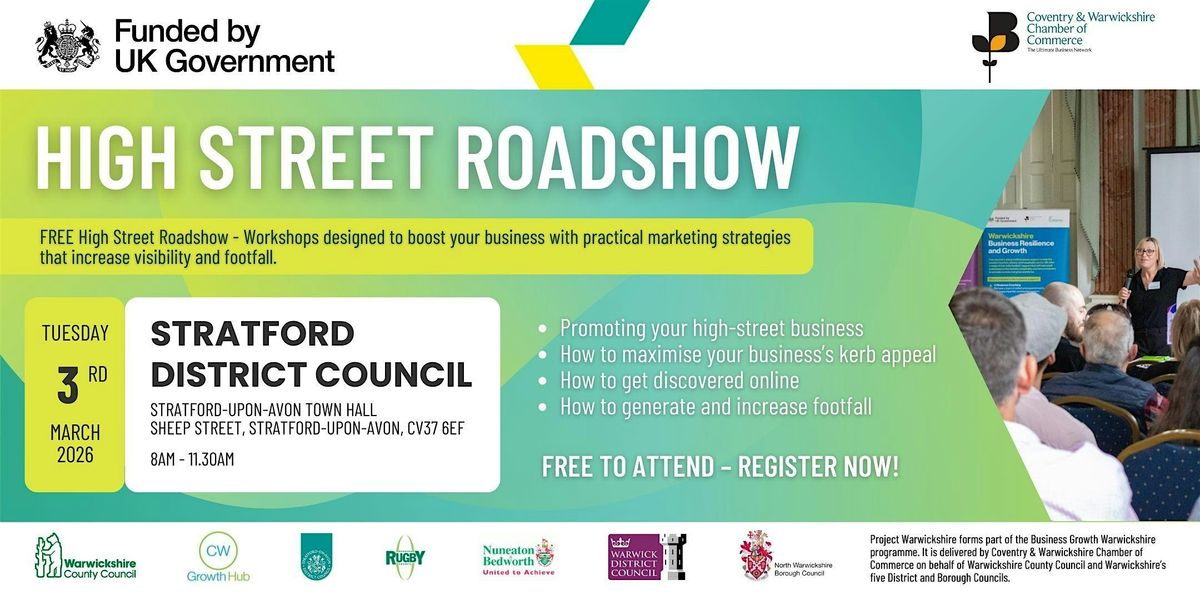 Stratford High Street Roadshow (In Person)