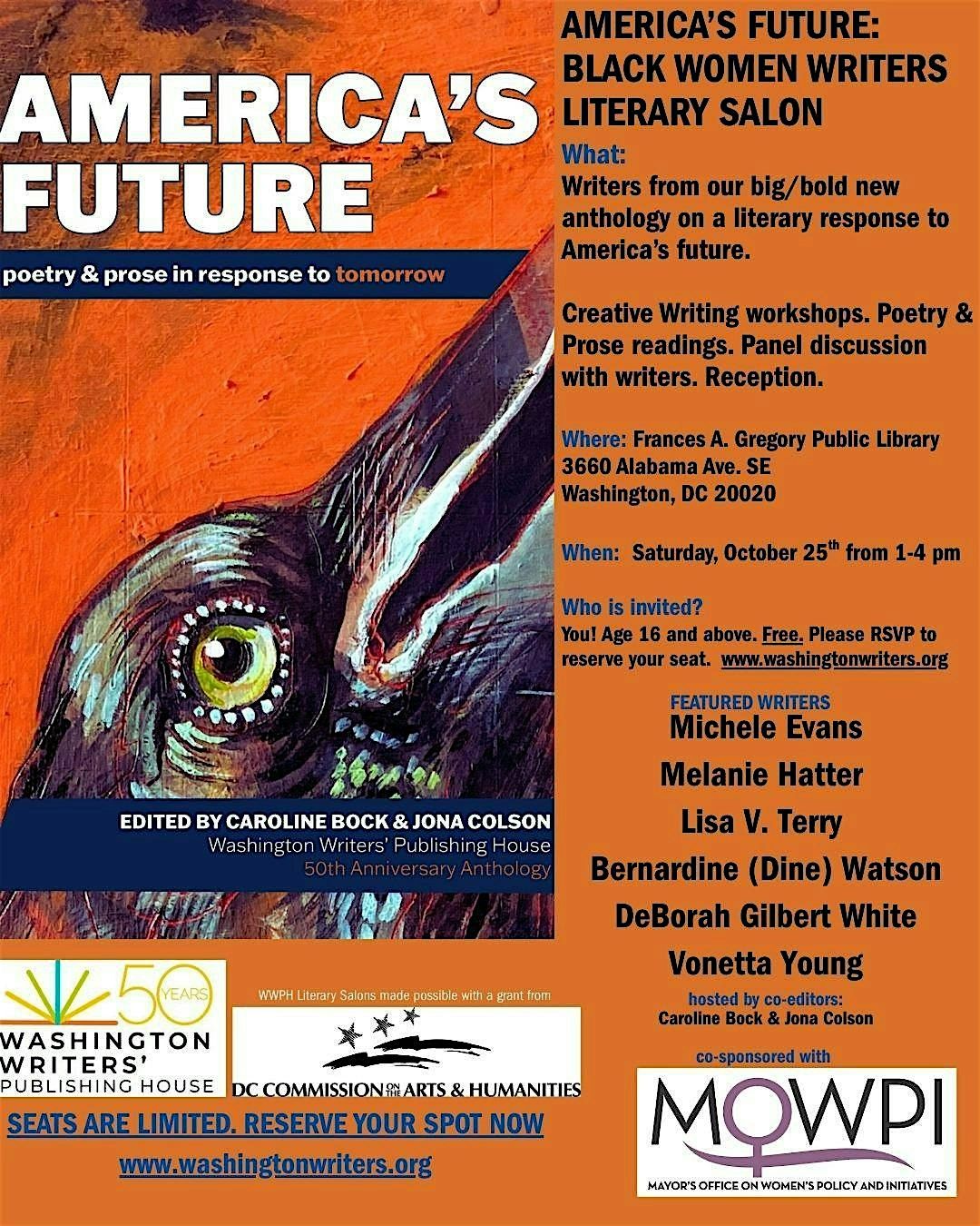 WWPH LITERARY SALON: BLACK WOMEN WRITERS AND AMERICA'S FUTURE