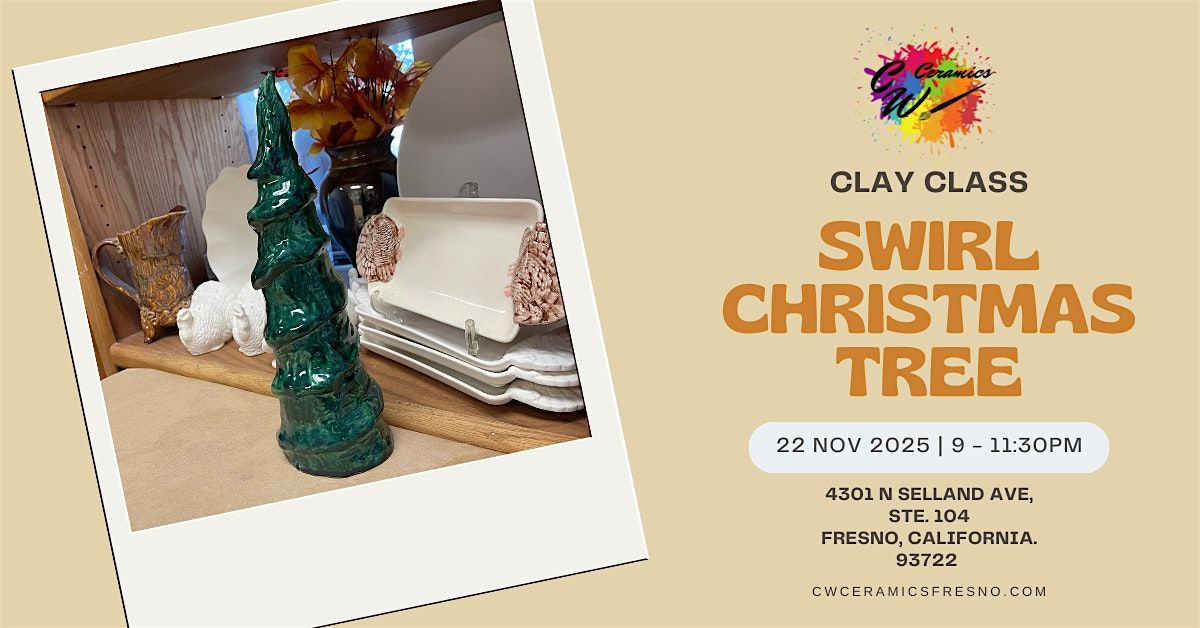 Clay Class: Swirl Christmas Trees
