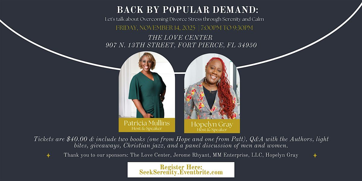 Overcoming Divorce Stress through Serenity and Calm!