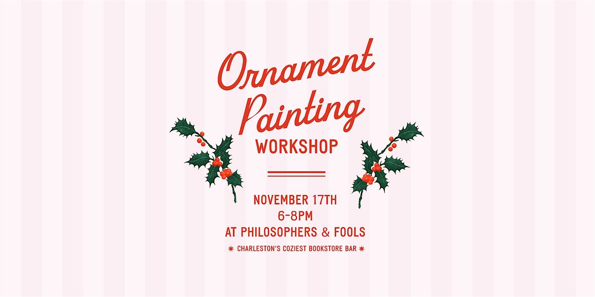 \u2728 Paint Your Own Porcelain Ornaments \u2728