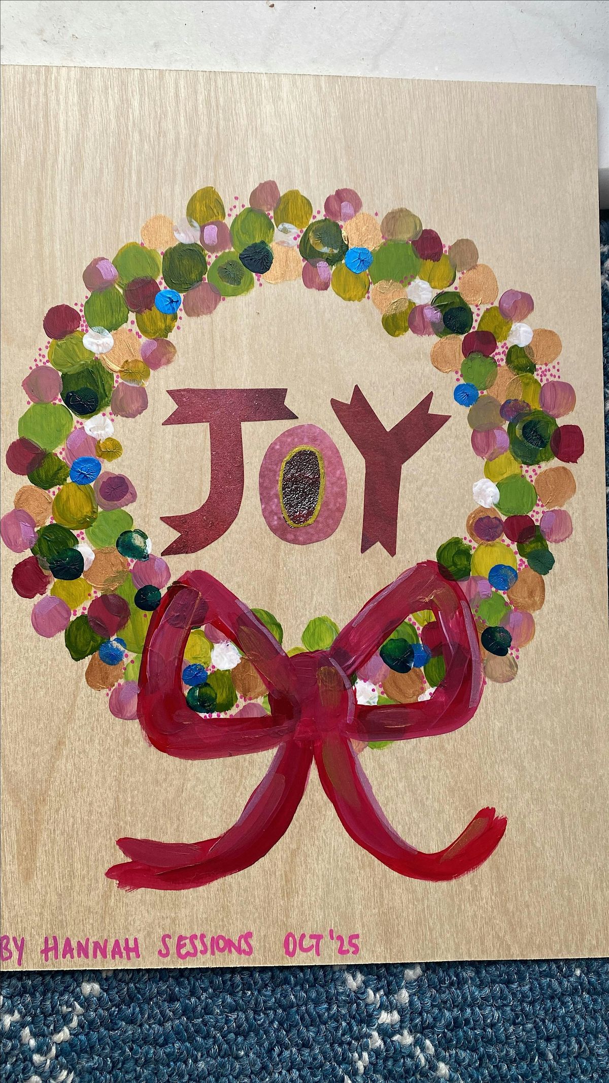 ART SESSION, relax and create a festive wreath