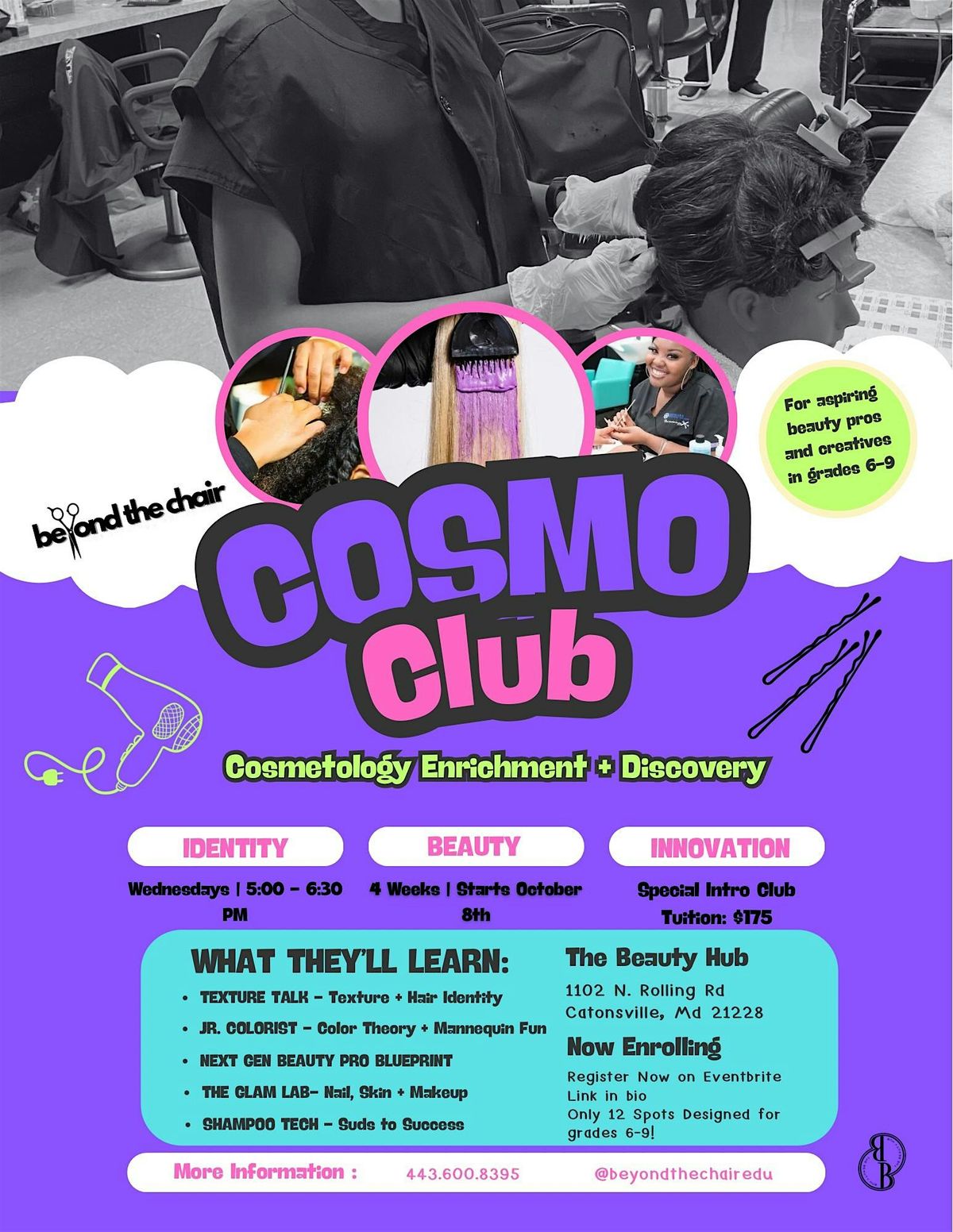 Beyond the Chair Edu: Cosmo Club (Grades 6\u20139) \u2728