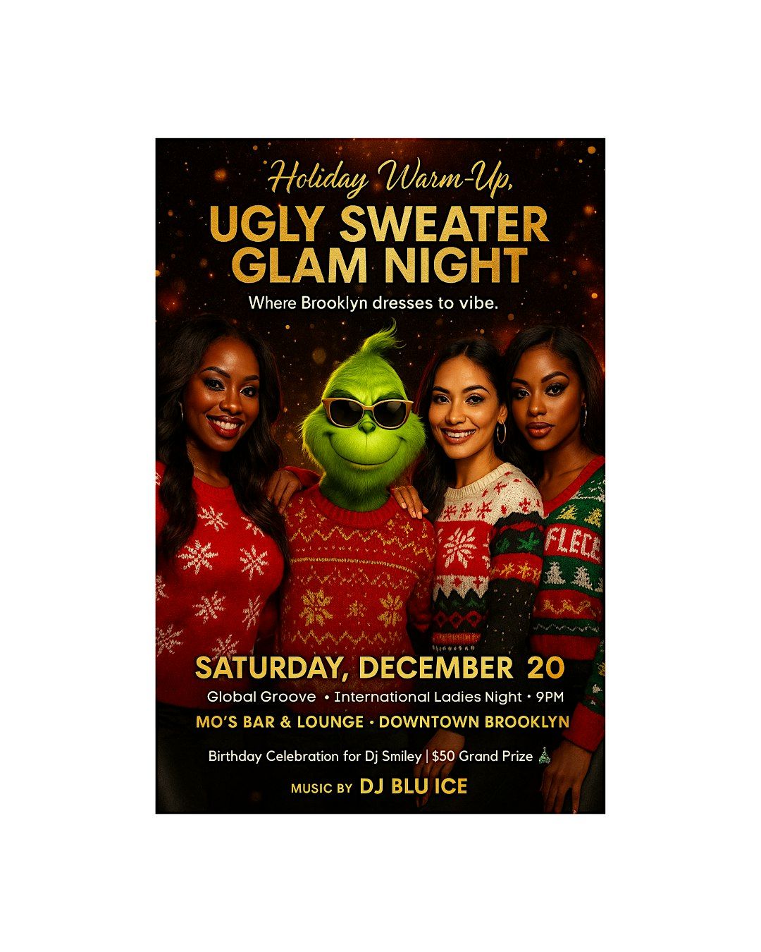 Ugly Sweater Glam Night: Brooklyn\u2019s Holiday Warm-Up