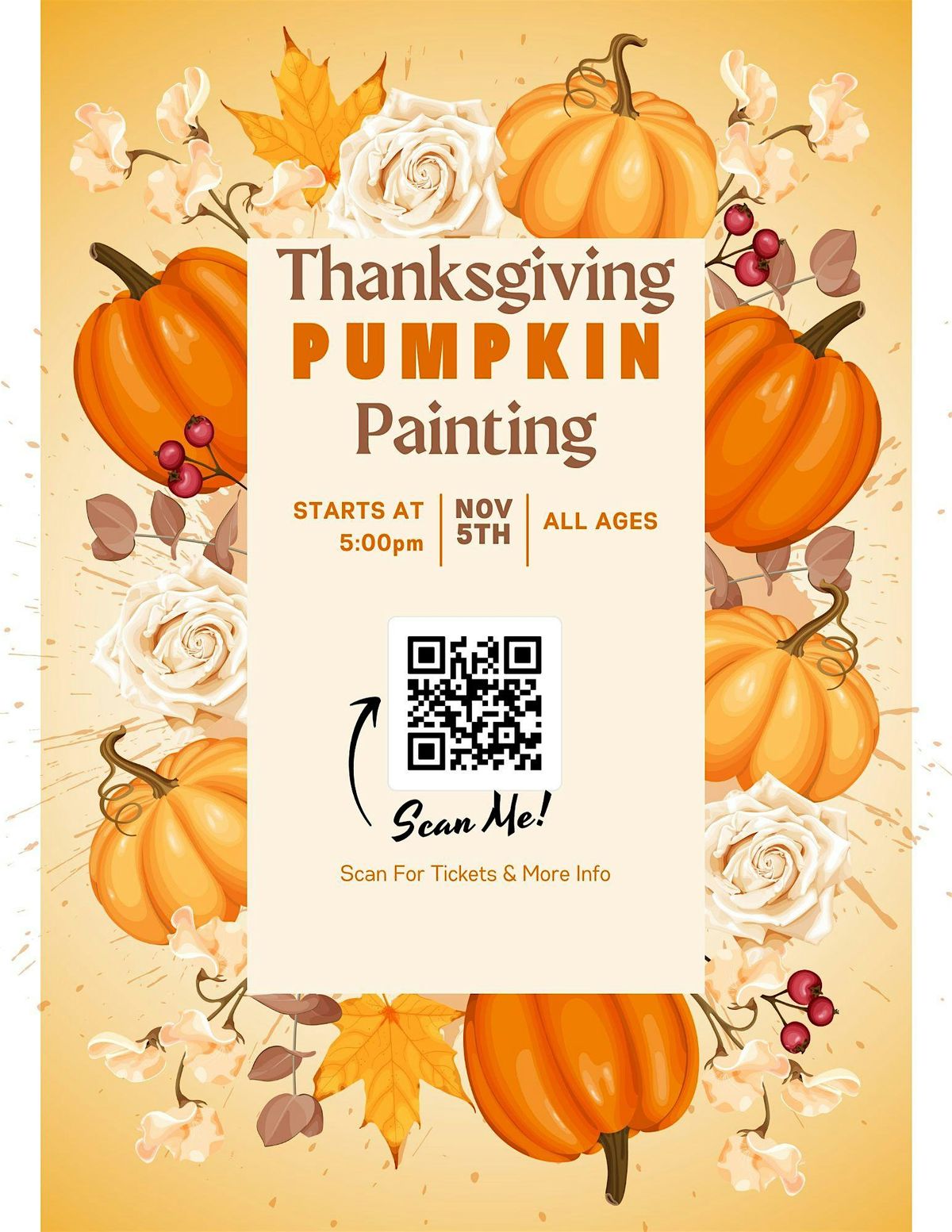 Thanksgiving Pumpkin Painting