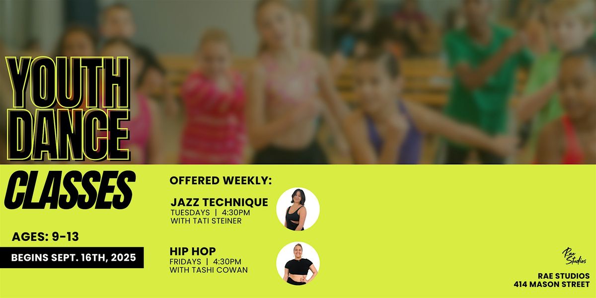 Youth Dance Classes at Rae Studios