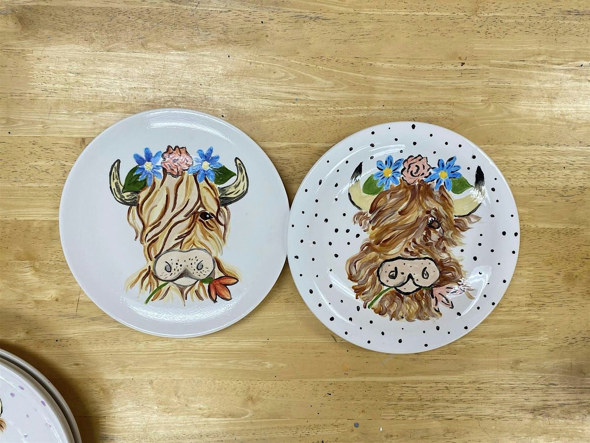 Paint Pottery with Goats & Highland Cows