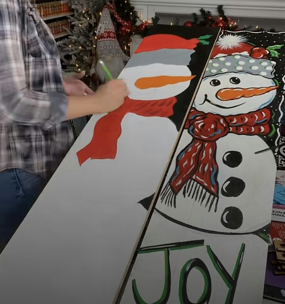 Xmas Porch Leaner Paint Party