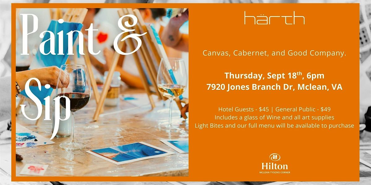 Paint & Sip at Hilton McLean Tysons Corner