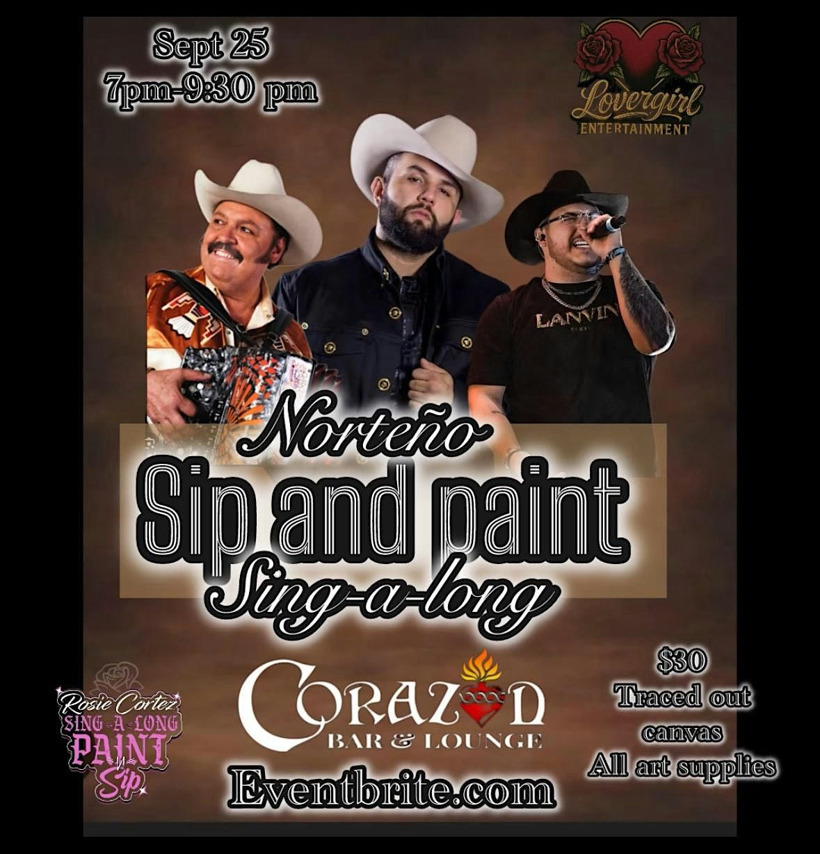Norteno Sip and Paint sing along