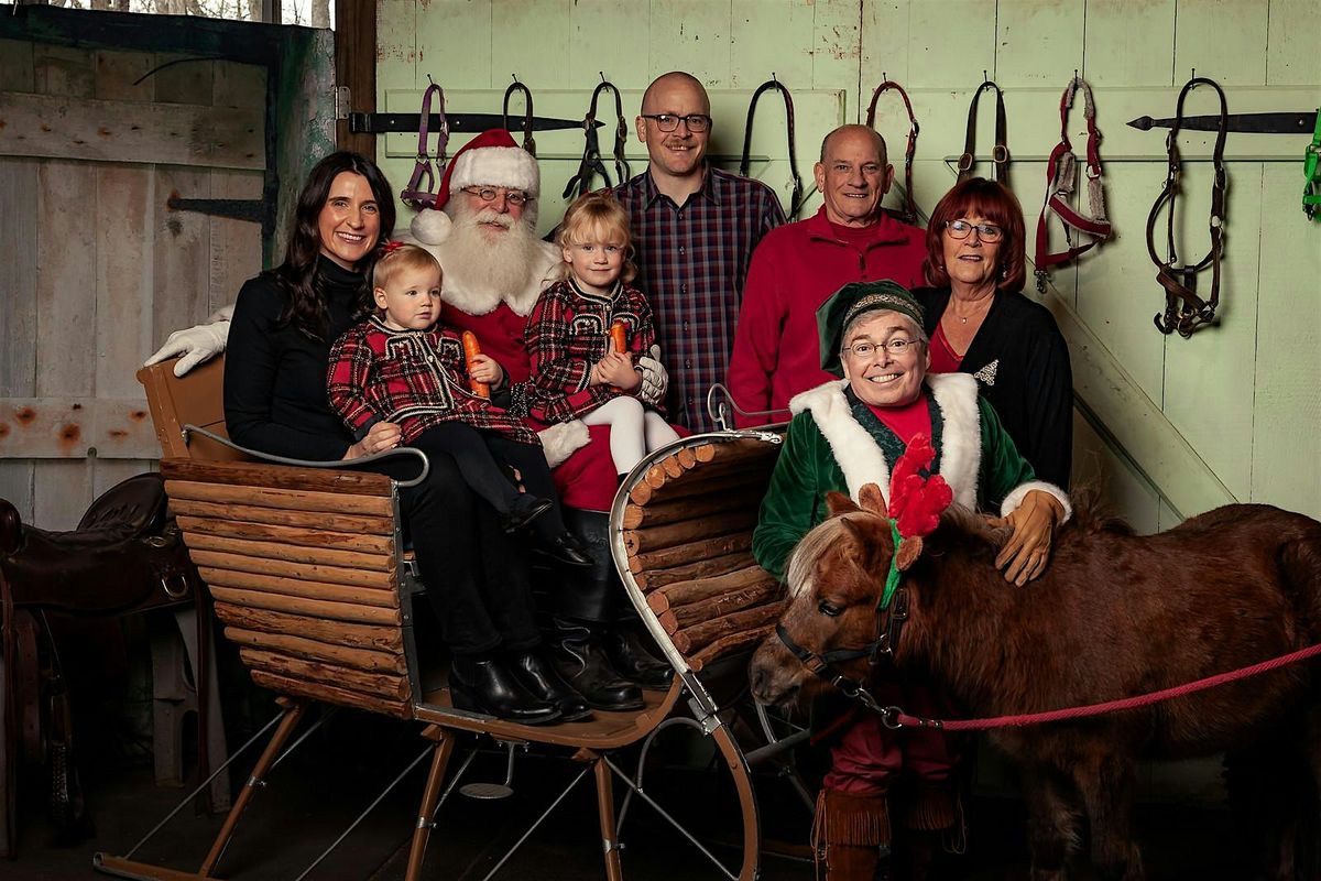 Holiday Photo Fundraiser with Santa at Rising Star Horse Rescue.
