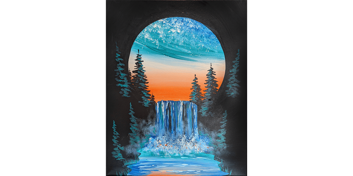 Sunset Waterfall - Paint and Sip in Sacramento | Classpop!\u2122
