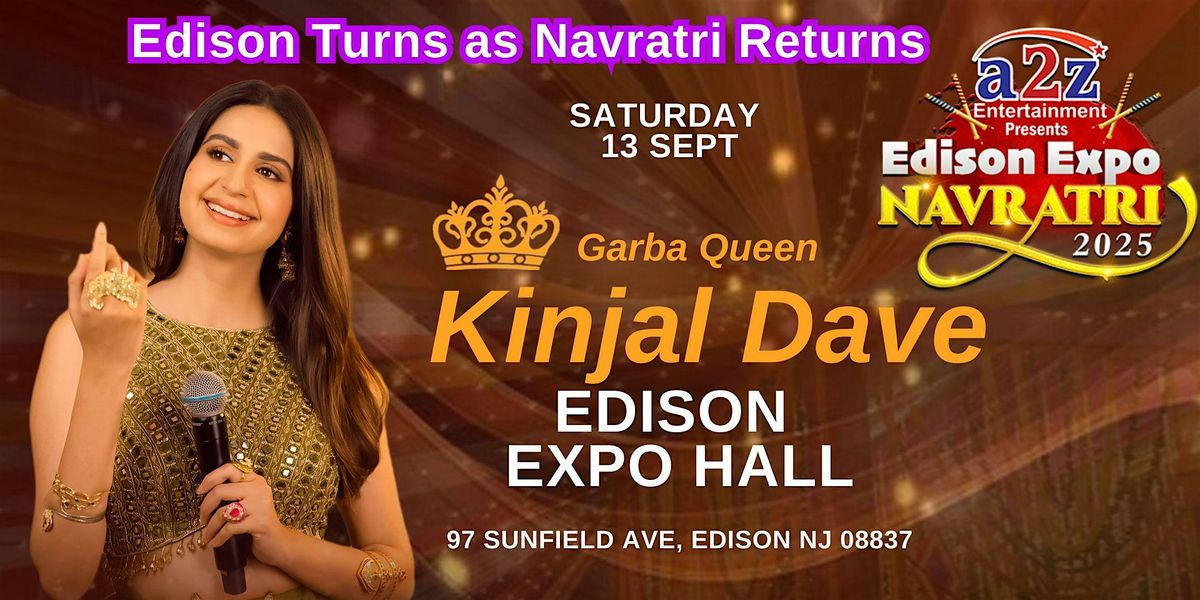Kinjal Dave LIVE PERFORMANCE@ EDISON EXPO NEW JERSEY