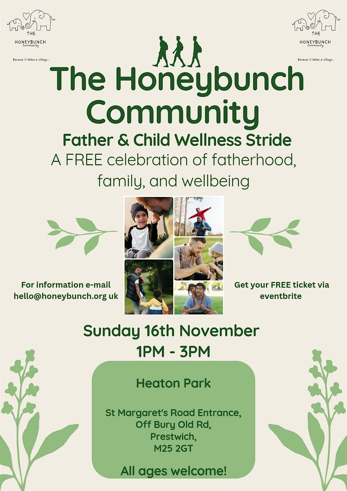 The Honeybunch Community: Father & Child Wellness Stride