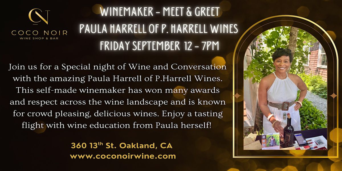 CoCo Noir Winemaker Series: An Evening with Paula Harrell Wines