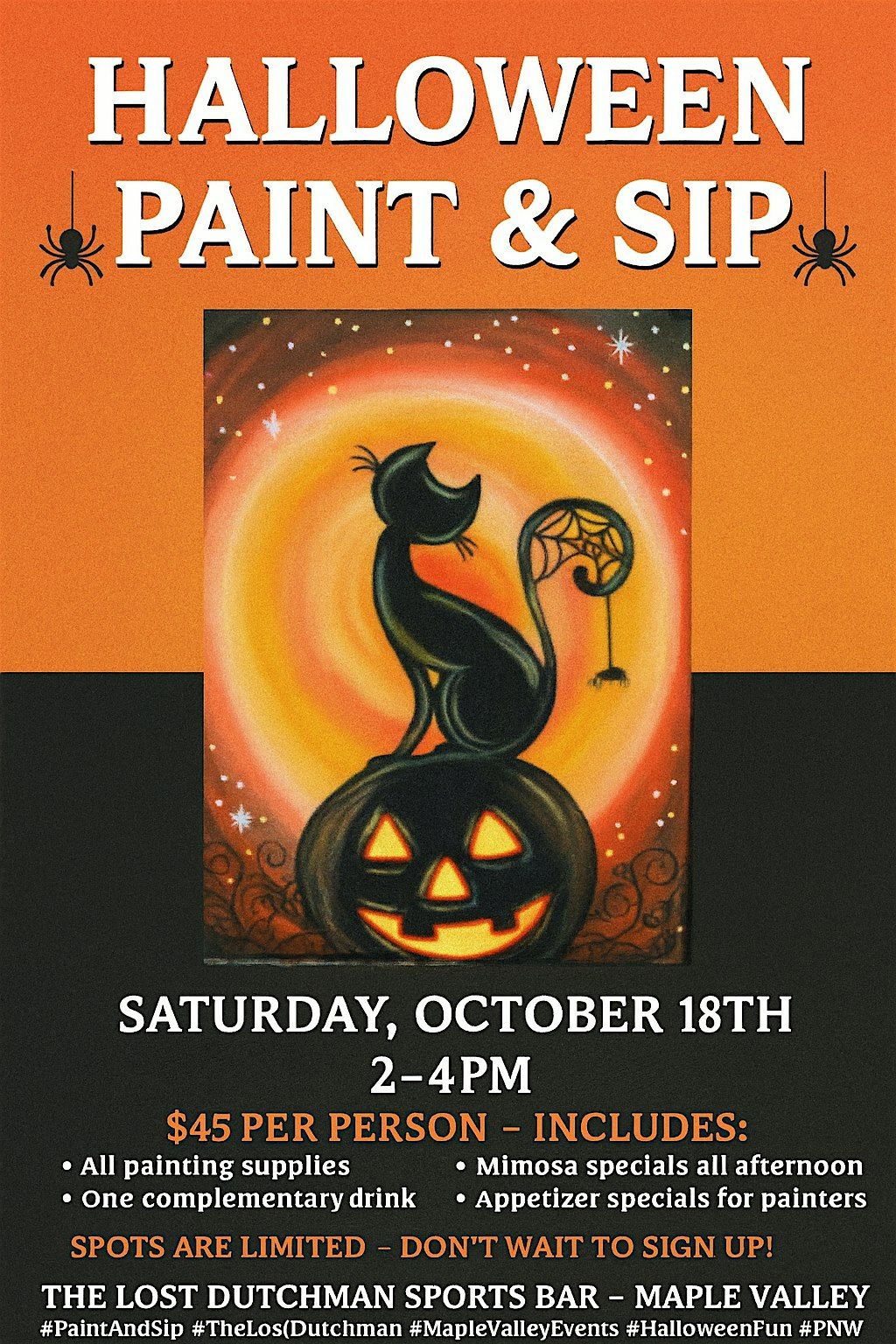 Halloween Theme - Paint & Sip