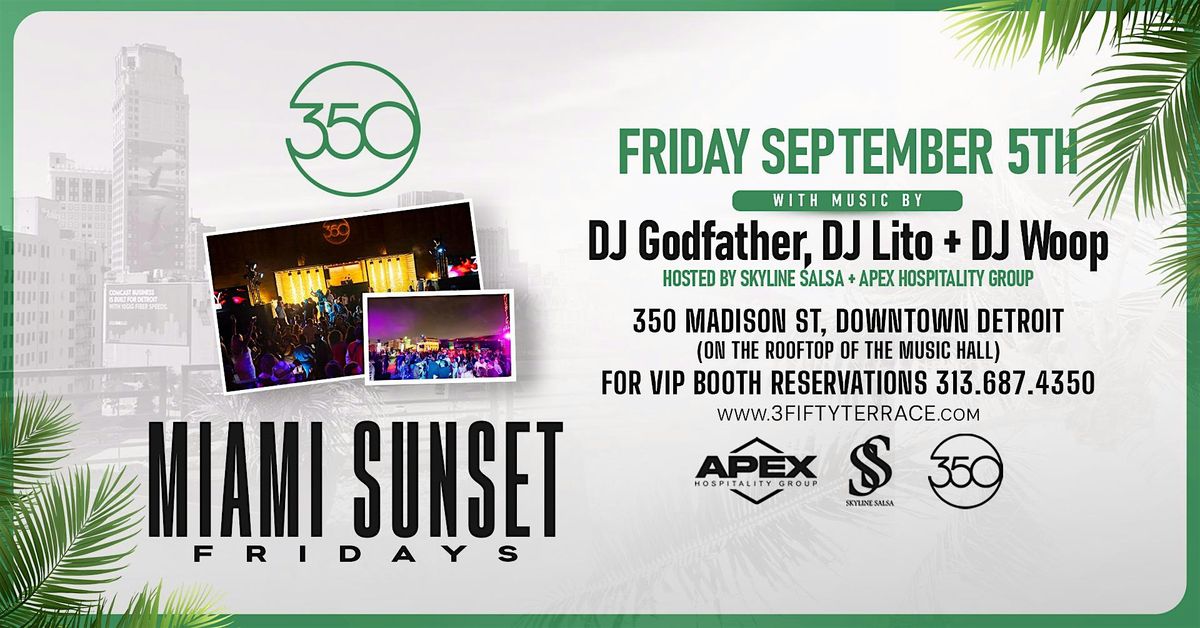 Miami Sunset at 3Fifty Terrace on September 5