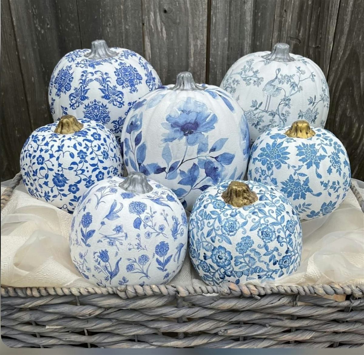 Decoupage Pumpkins