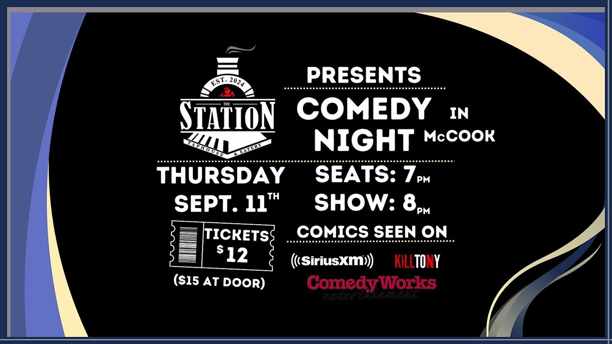 Comedy Night in McCook at Station Taphouse & Eatery