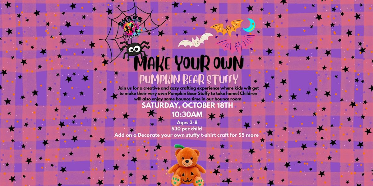 Shake it Off Make Your Own Pumpkin Bear Stuffy!