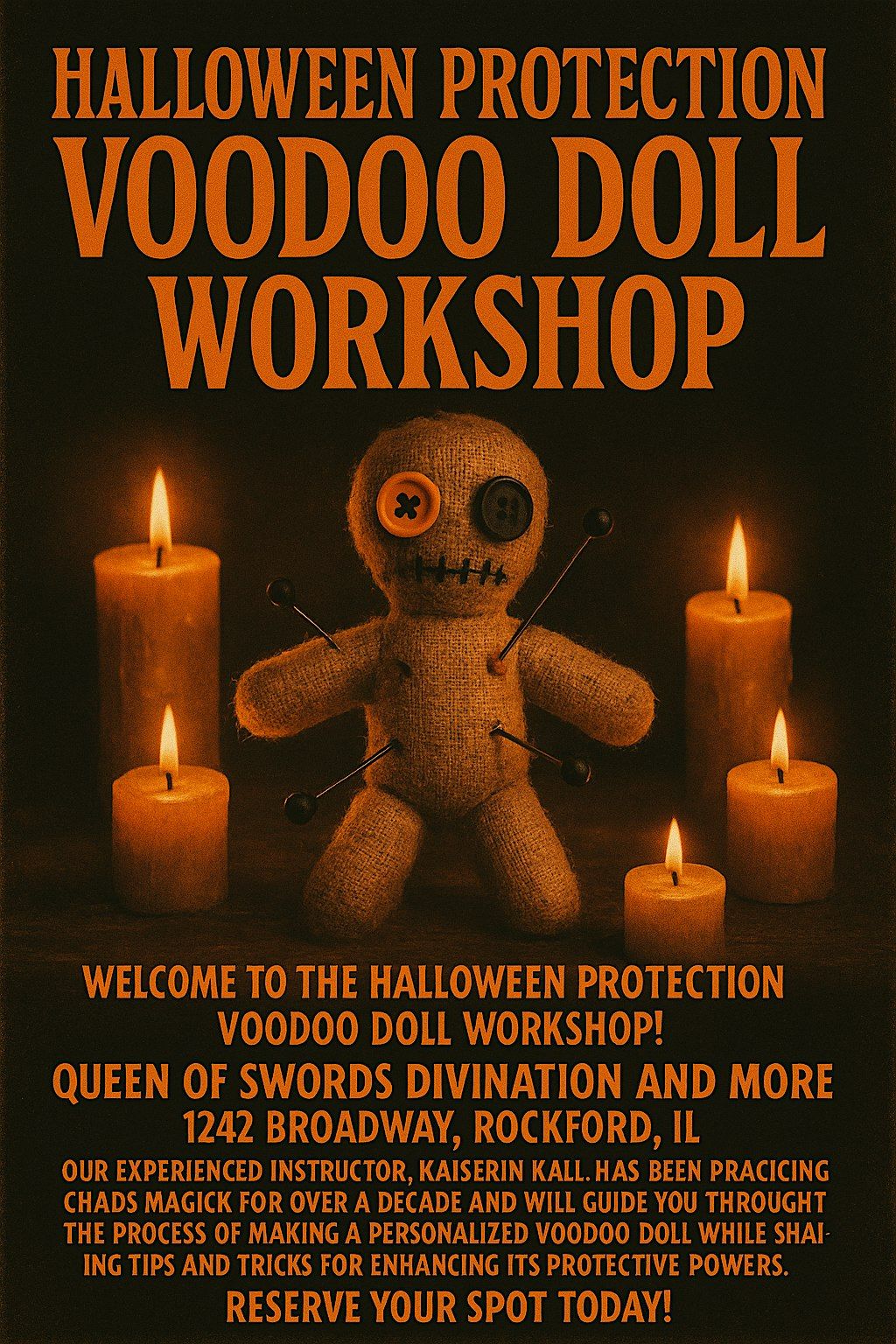Halloween Protection Voodoo Doll Workshop
