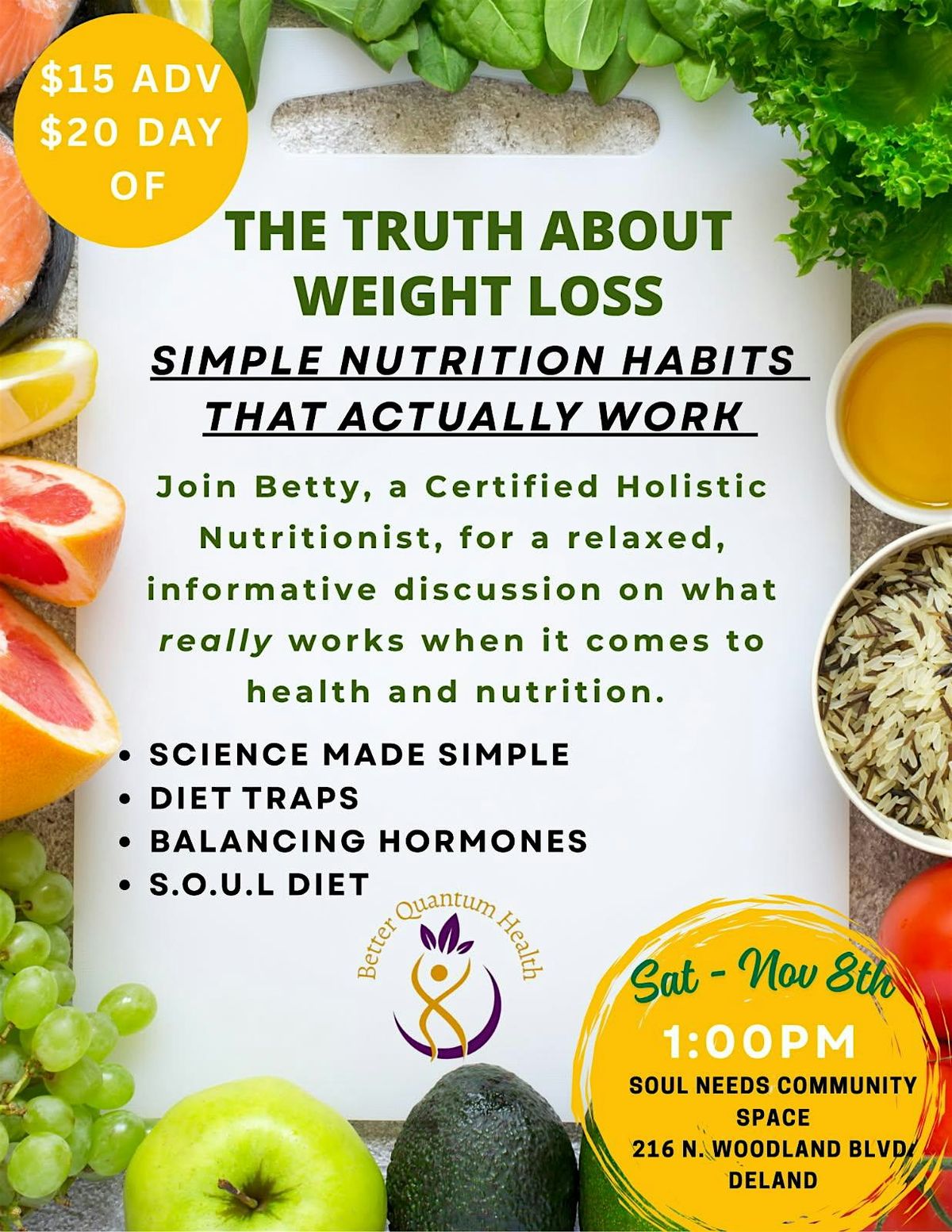 Simple Nutrition Habits Workshop