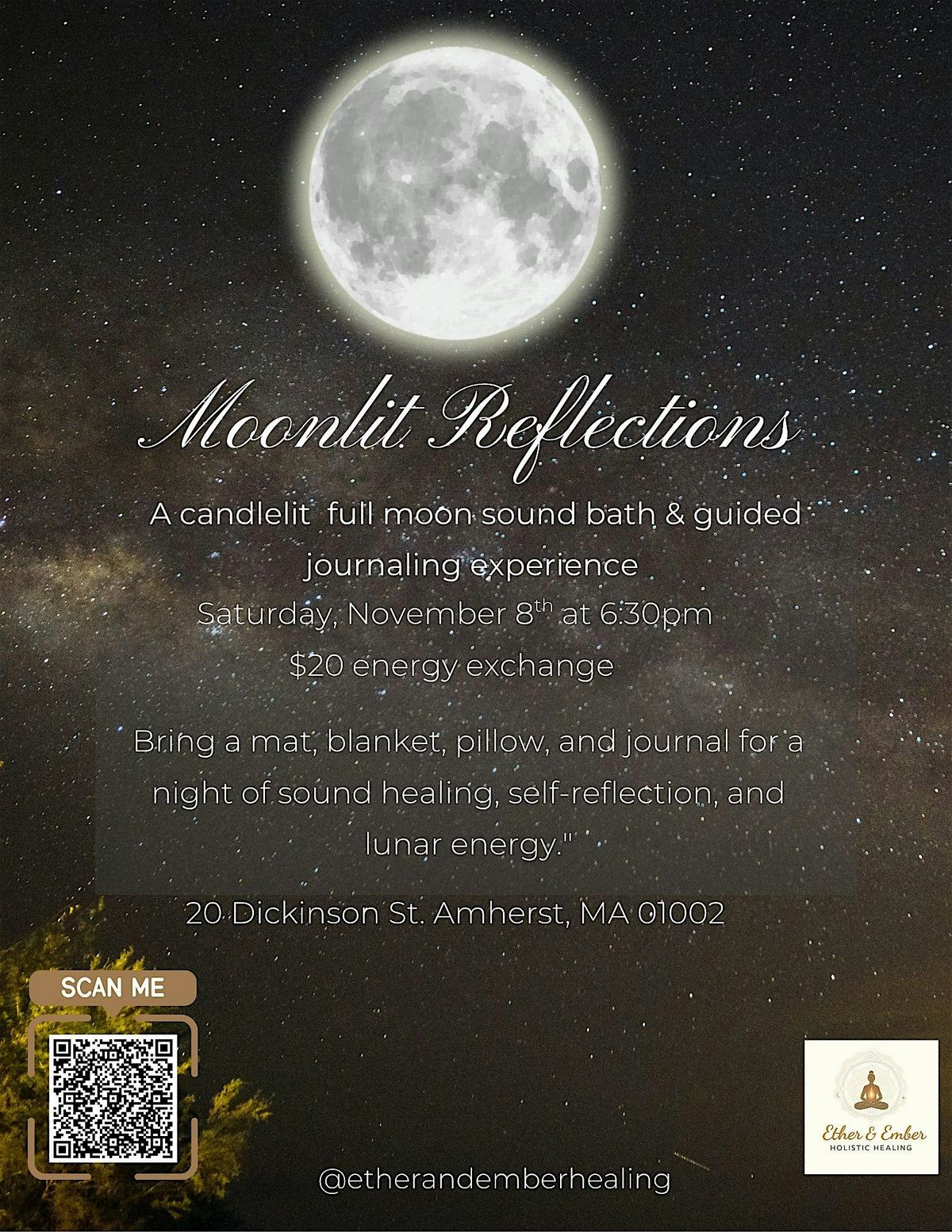 Moonlit Reflections: Full Moon Sound Bath & Guided Journaling