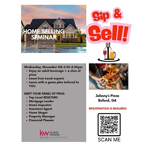 November Sip & Sell: Home Selling Seminar & Pizza Night