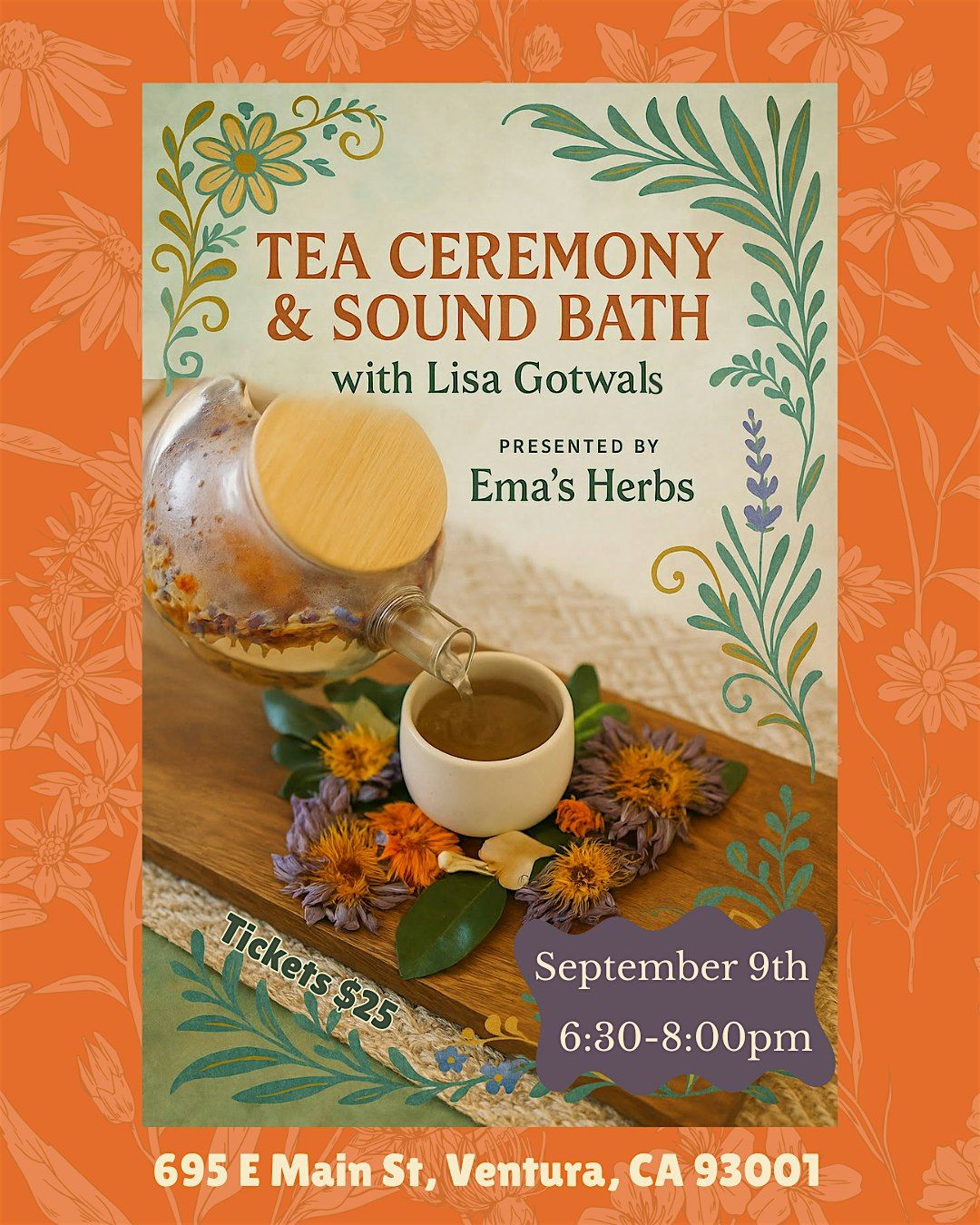 September Tea Ceremony & Sound Healing with Lisa Gotwals