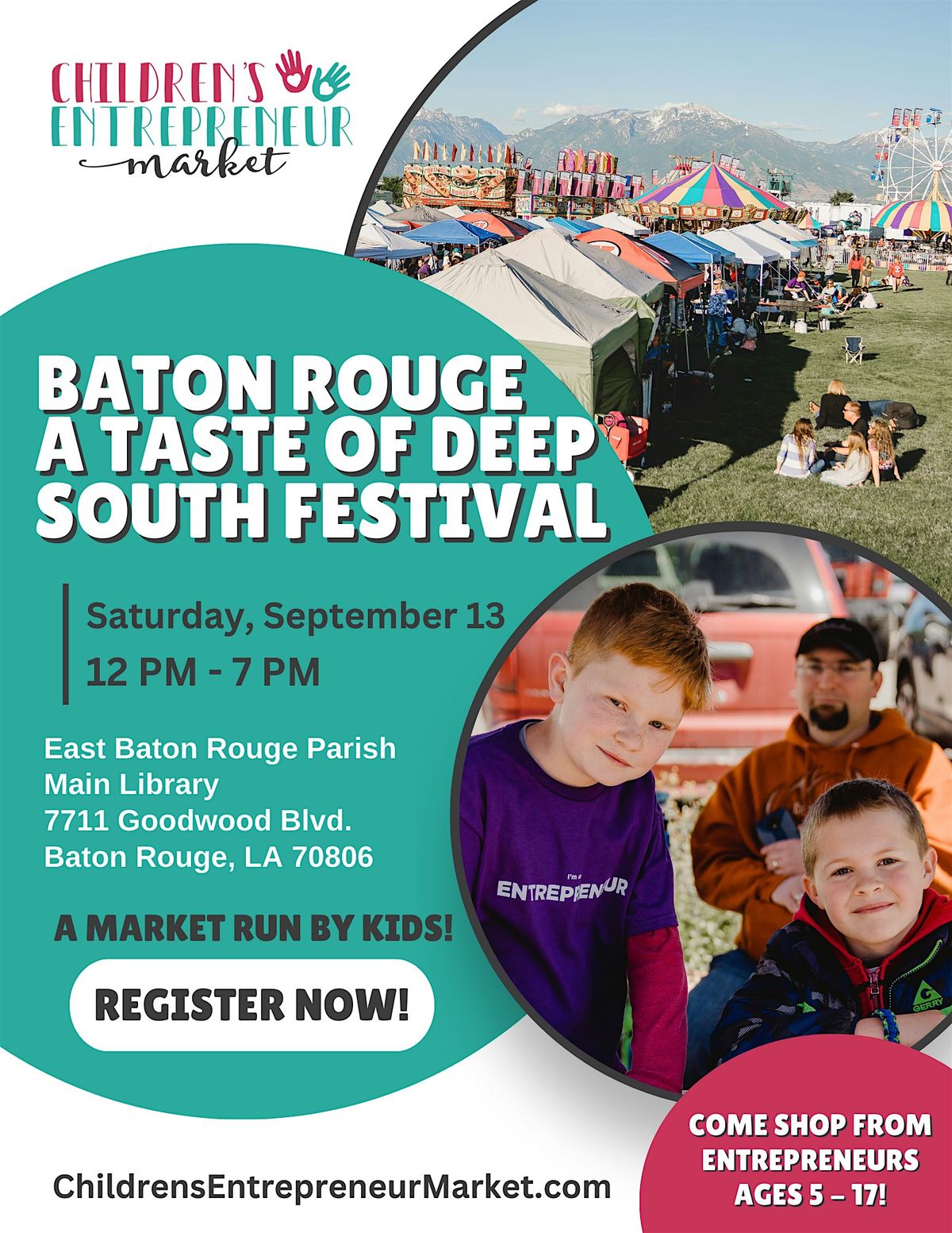 Children's Entrepreneur Market Baton Rouge at A Taste of Deep South Fest
