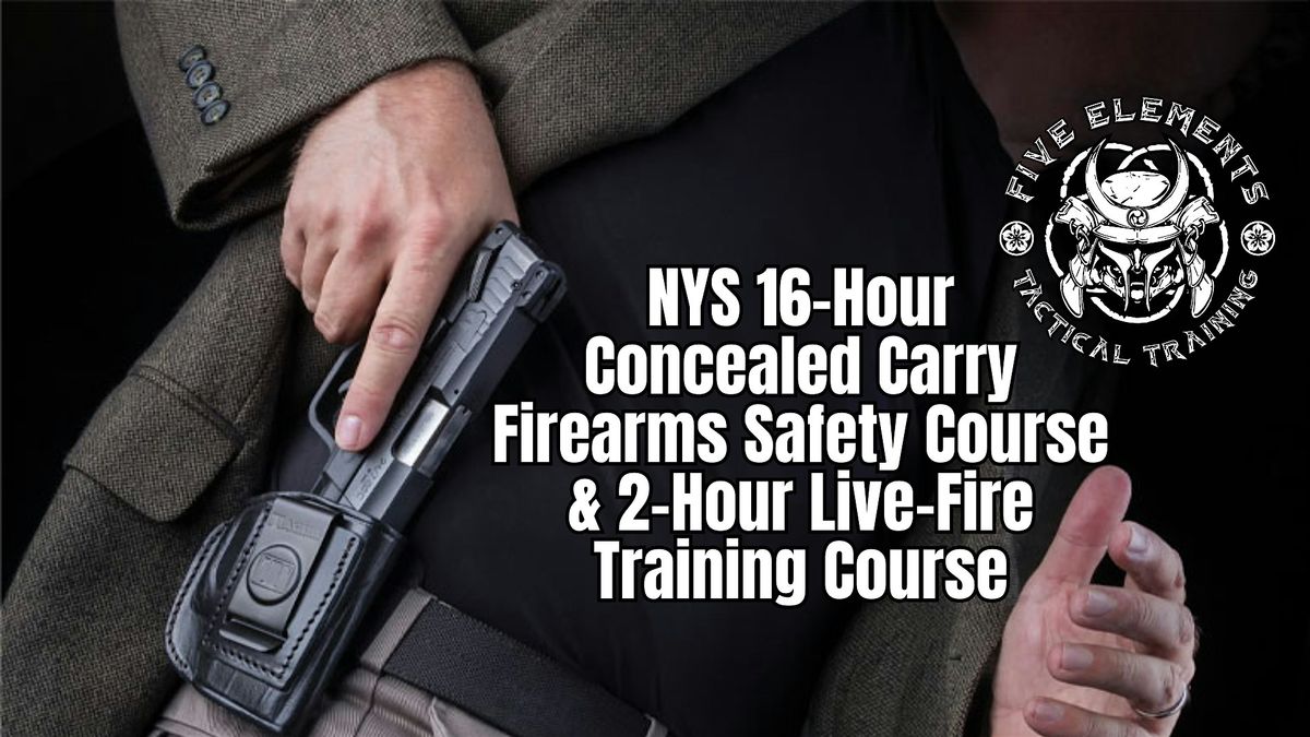 NYS 16-Hour Concealed Carry Course (Sat. 11\/15 & Sun. 11\/16) Nassau Queens