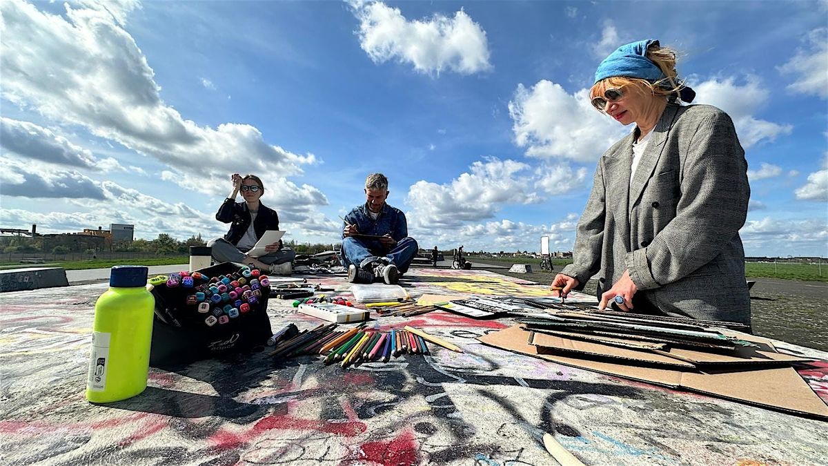 Open Air Abstract \u2013 Painting Class at Tempelhofer Feld