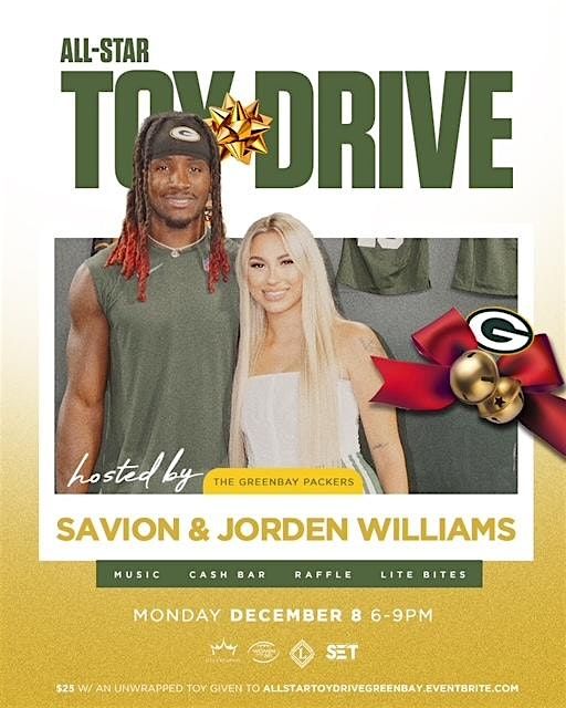 All-Star Toy Drive Hosted by Packers #83 Savion  & Jorden Williams