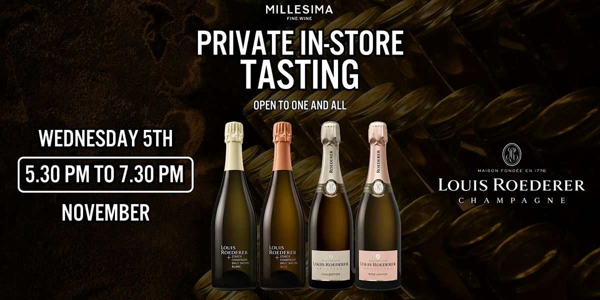 Private Tasting - From Starck to Vintage: A Roederer Champagne Showcase