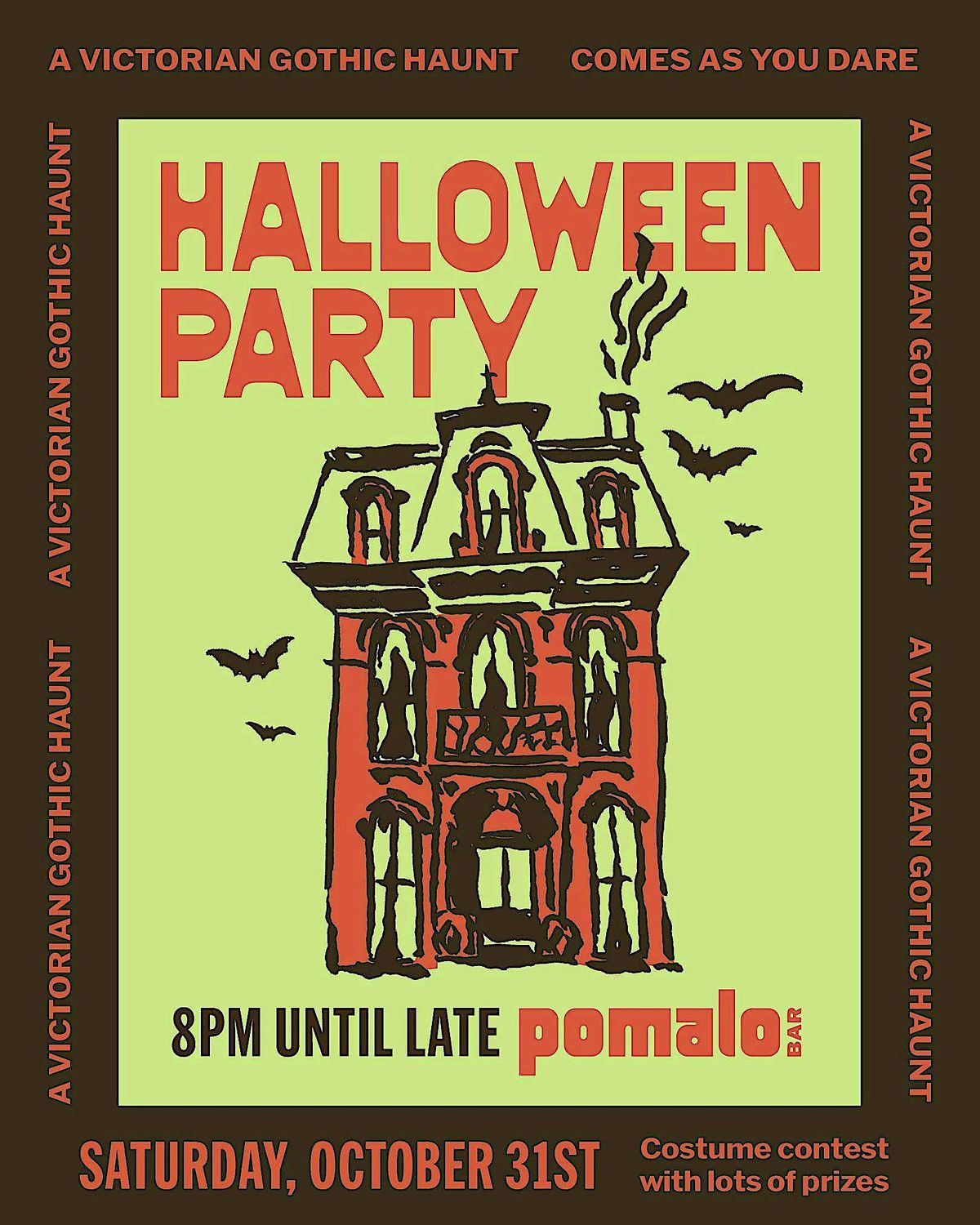 Pomalo Bar Halloween Party: A Victorian Gothic Haunt at 5903 N Lombard ...