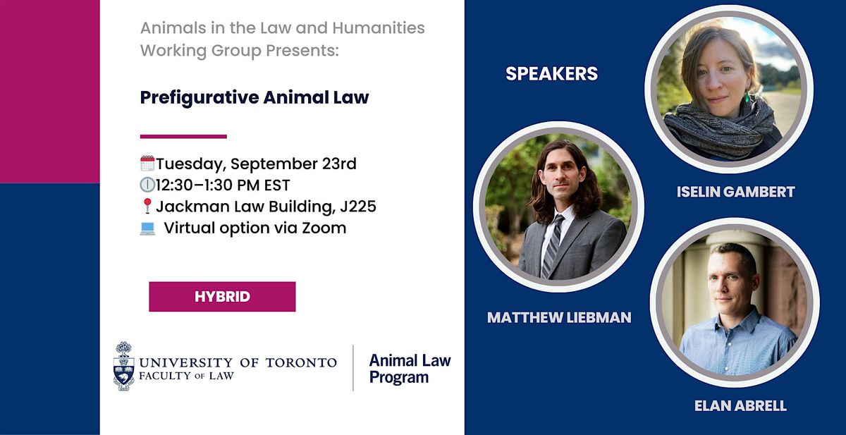 Working Group Speakers: Iselin Gambert, Matthew Liebman & Elan Abrell