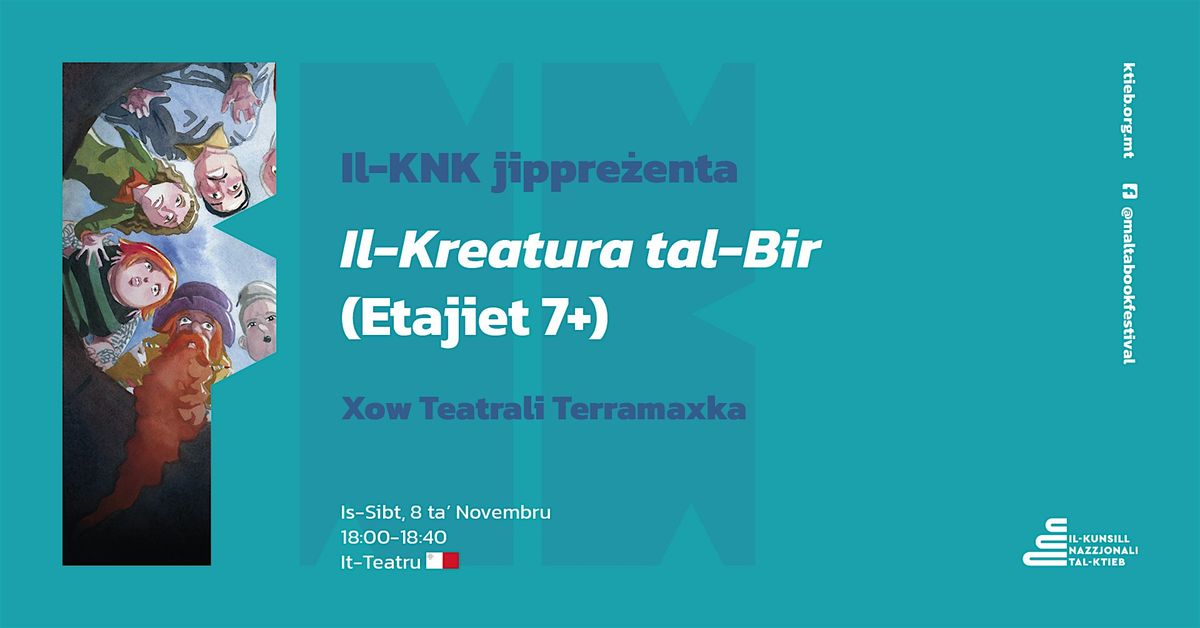 Il-Kreatura tal-Bir (Etajiet 7+) \u2013 Sibt 8 Nov @ 18:00