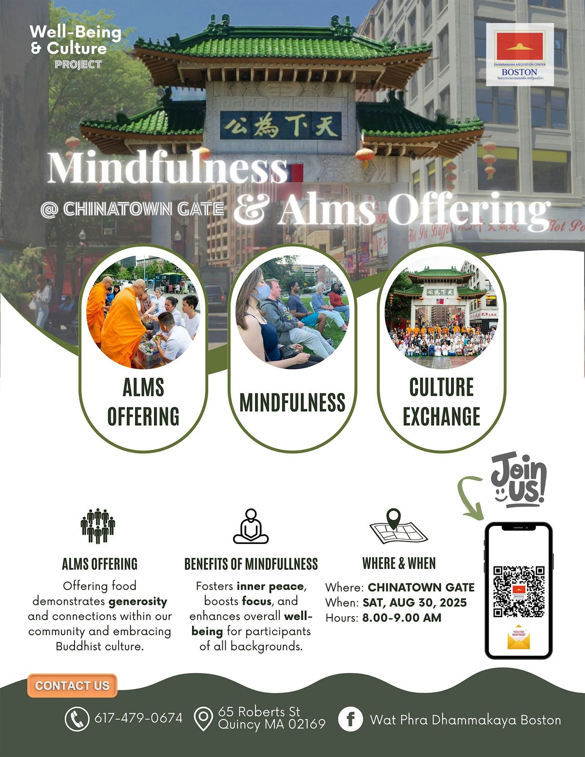 Mindfulness & Alms Offering @ Chinatown Gate