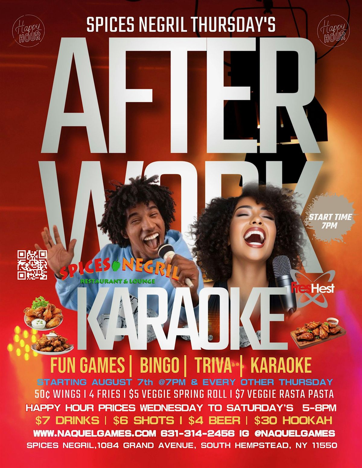 After Work Thursday's at Spices Negril Restaurant and Lounge