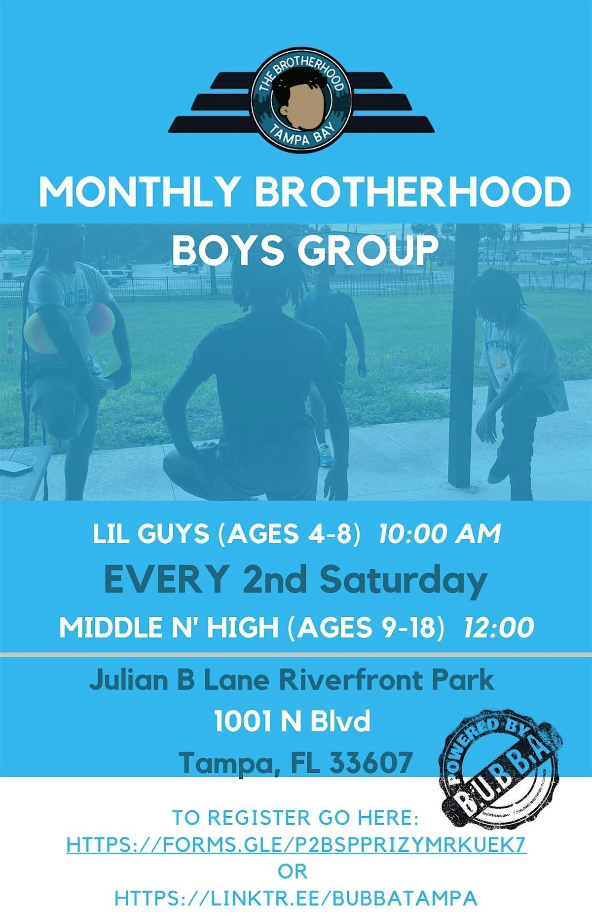 BUBBA Boys Monthly Group Session (Boys Huddle)
